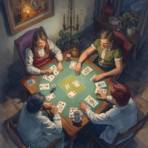 Sảnh game bài 88VAN với bàn bài đấu người thật